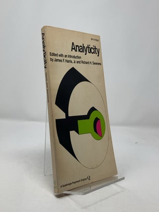 Item #303998 Analyticity: Selected Readings. James F. Harris