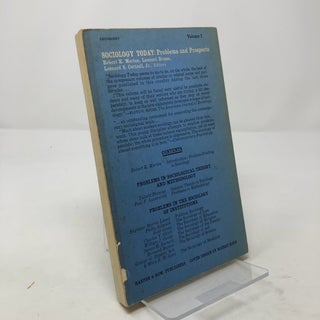 Sociology Today: Problems and Prospects, Volume 1