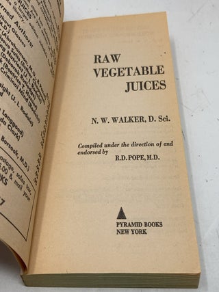 Raw Vegetable Juices