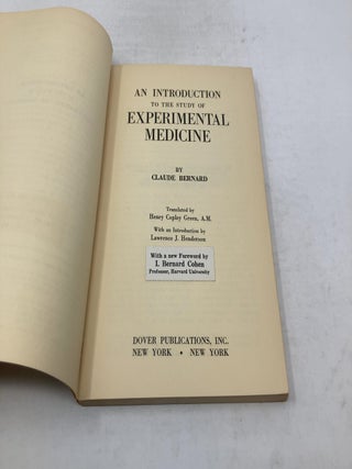 An Introduction To The Study Of Experimental Medicine
