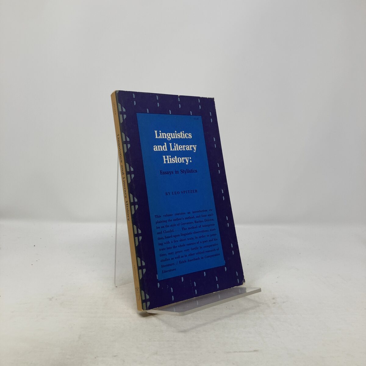 Linguistics and Literary History: Essays in Stylistics Princeton