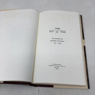 Time out of Mind: The Diaries of Leonard Michaels, 1961-1995