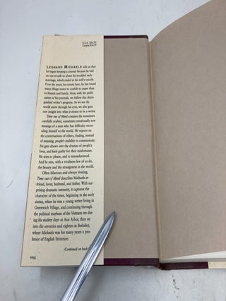 Time out of Mind: The Diaries of Leonard Michaels, 1961-1995