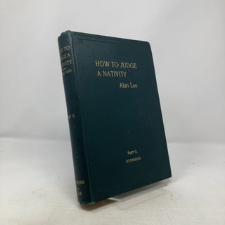 Item #321451 How To Judge a Nativity Part II Synthesis. Alan Leo