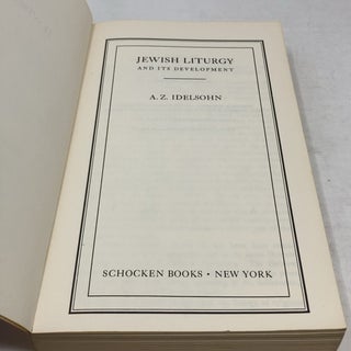 Jewish Liturgy : And Its Development