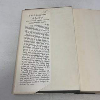 The Literature of Gossip: Nine English Letterwriters