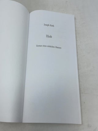Hiob: Roman Eines Einfachen Mannes