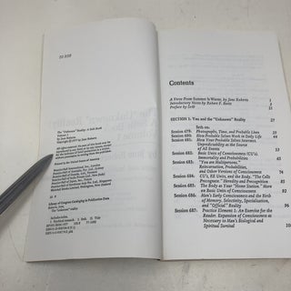 The "Unknown" Reality: A Seth Book, Vol.1