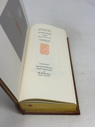 English Poetry Volume I From Chaucer to Gray (Easton Press Harvard Classics Eliot Edition Deluxe Fine Leather Binding Millennium Edition)