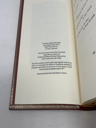 Elizabethan Drama Volume II: Dekker, Jonson, Beaumont and Fletcher, Webster,(Easton Press Harvard Classics Eliot Edition Deluxe Fine Leather Binding Millennium Edition) Massinger