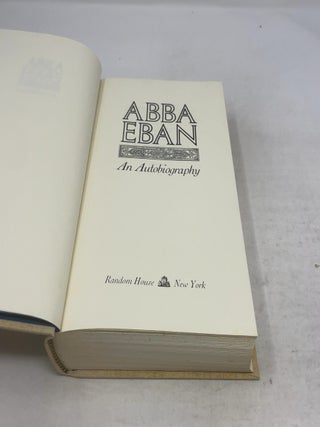 Abba Eban: An Autobiography