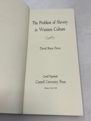 The Problem of Slavery in Western Culture
