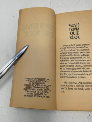 Movie Trivia Quiz Book