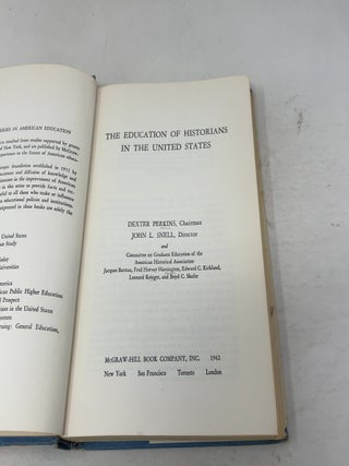 The Education of Historians in the United States