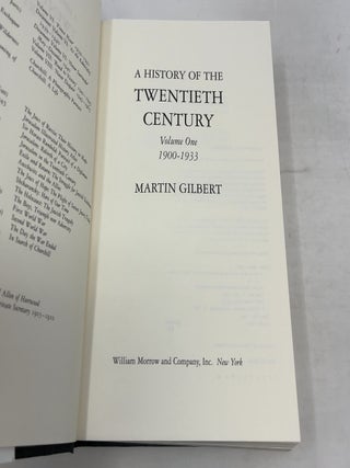 A History of the Twentieth Century 1900-1933, Vol. 1