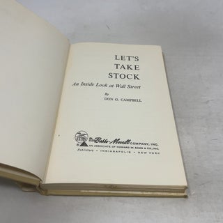 Let's Take Stock: An Inside Look at Wall Street