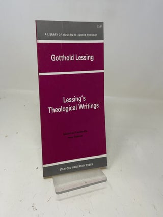 Item #360789 Lessingas Theological Writings: Selections in Translation. Gotthold Lessing