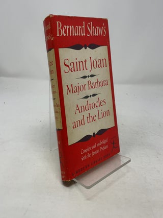 Item #364478 Bernard Shaw's, Saint Joan, Major Barbara, Androcles and the Lion. Bernard Shaw