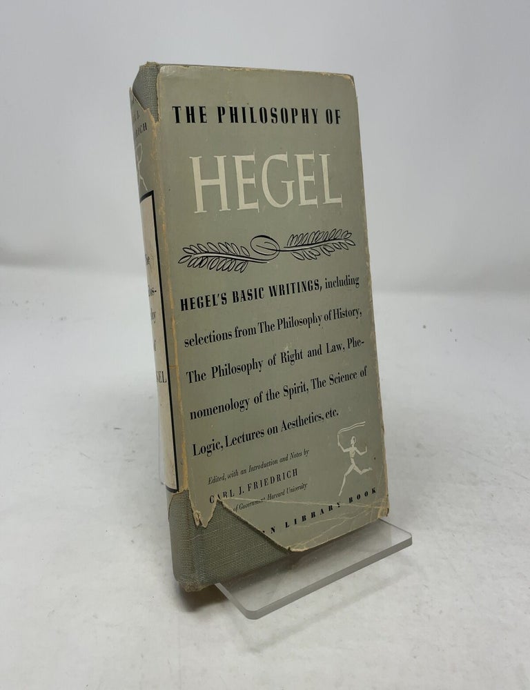 Item #364652 The Philosophy of Hegel. Carl J. Friedrich.