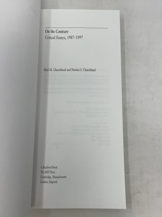 On the Contrary: Critical Essays, 1987-1997