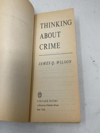 Thinking About Crime, Revised Edition