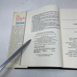 The Lively Years, 1920-1973