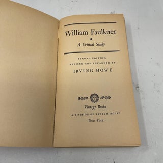 William Faulkner: a critical study
