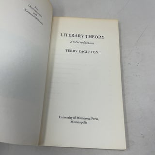 Literary Theory: An Introduction
