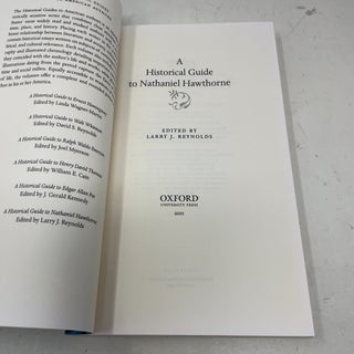 A Historical Guide to Nathaniel Hawthorne (Historical Guides to American Authors)