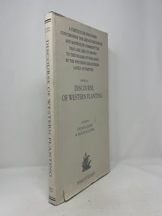 Item #372218 Discourse of Western Planting, 1584 (Hakluyt Society, Extra Series). David B. Quinn...