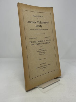 Item #372221 Proceedings of the American Philosophical Society Held at Philadelphia for Promoting...