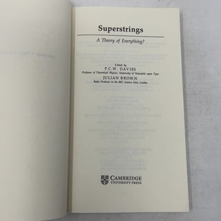 Superstrings: A Theory of Everything?