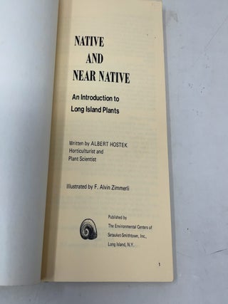 Native and Near Native: An Introduction to Long Island Plants