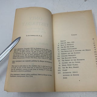 Only Yesterday An Informal History of the 1920's