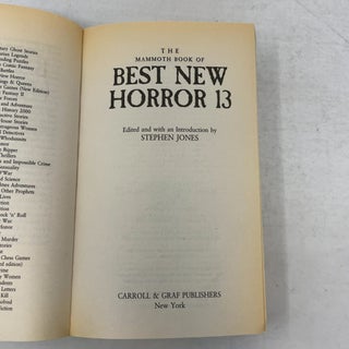 The Mammoth Book of Best New Horror