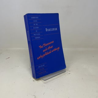 Item #381045 Rousseau: 'The Discourses' and Other Early Political Writings (Cambridge Texts in...