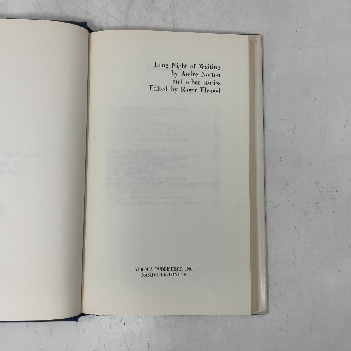 Long Night of Waiting by Andre Norton HC First Edition Very Good 1974 ...