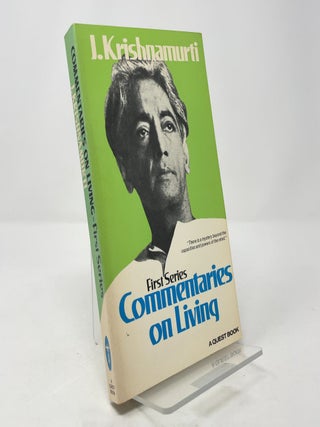 Item #384454 Commentaries on Living: First Series. J. Krishnamurti