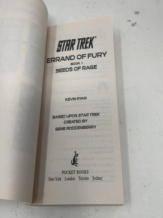 Errand of Fury Book One: Seeds of Rage (Star Trek, The Original Series)