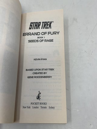 Errand of Fury Book One: Seeds of Rage (Star Trek, The Original Series)