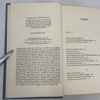 The Third Dimension: Studies in Literary History