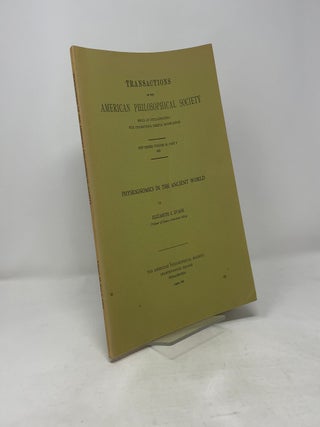 Transactions of the American Philosophical Society Held at Philadelphia for Promoting Useful Knowledge, Volume 59, Part 5: Physiognomics in the Ancient World