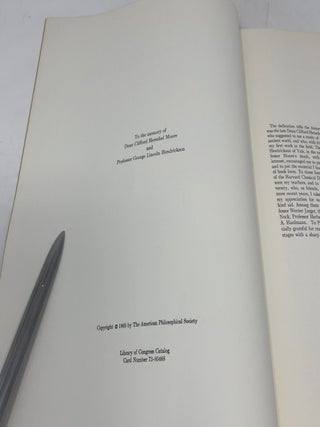 Transactions of the American Philosophical Society Held at Philadelphia for Promoting Useful Knowledge, Volume 59, Part 5: Physiognomics in the Ancient World