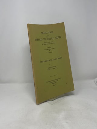 Transactions of the American Philosophical Society Held at Philadelphia for Promoting Useful Knowledge, Volume 59, Part 5: Physiognomics in the Ancient World