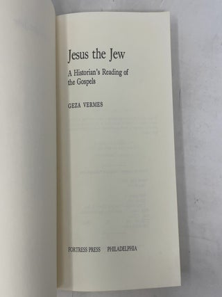 Jesus the Jew: A Historian's Reading of the Gospels