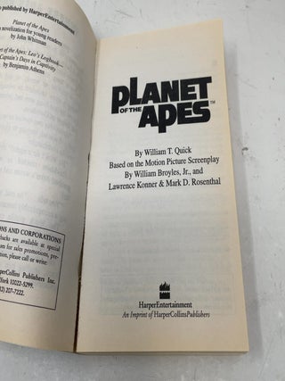 Planet of the Apes: Movie Tie-In