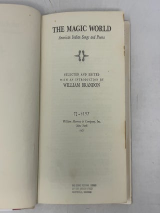 The Magic World: American Indian Songs and Poems