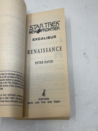 Renaissance (Star Trek New Frontier: Excalibur, Book 10)