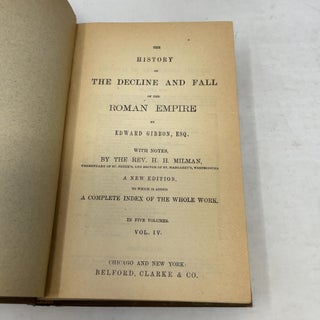 The History of the Decline and Fall of the Roman Empire (Vol IV)