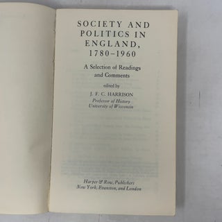 Society and Politics in England